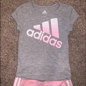 4T ADIDAS GIRL OUTFIT- LIKE NEW